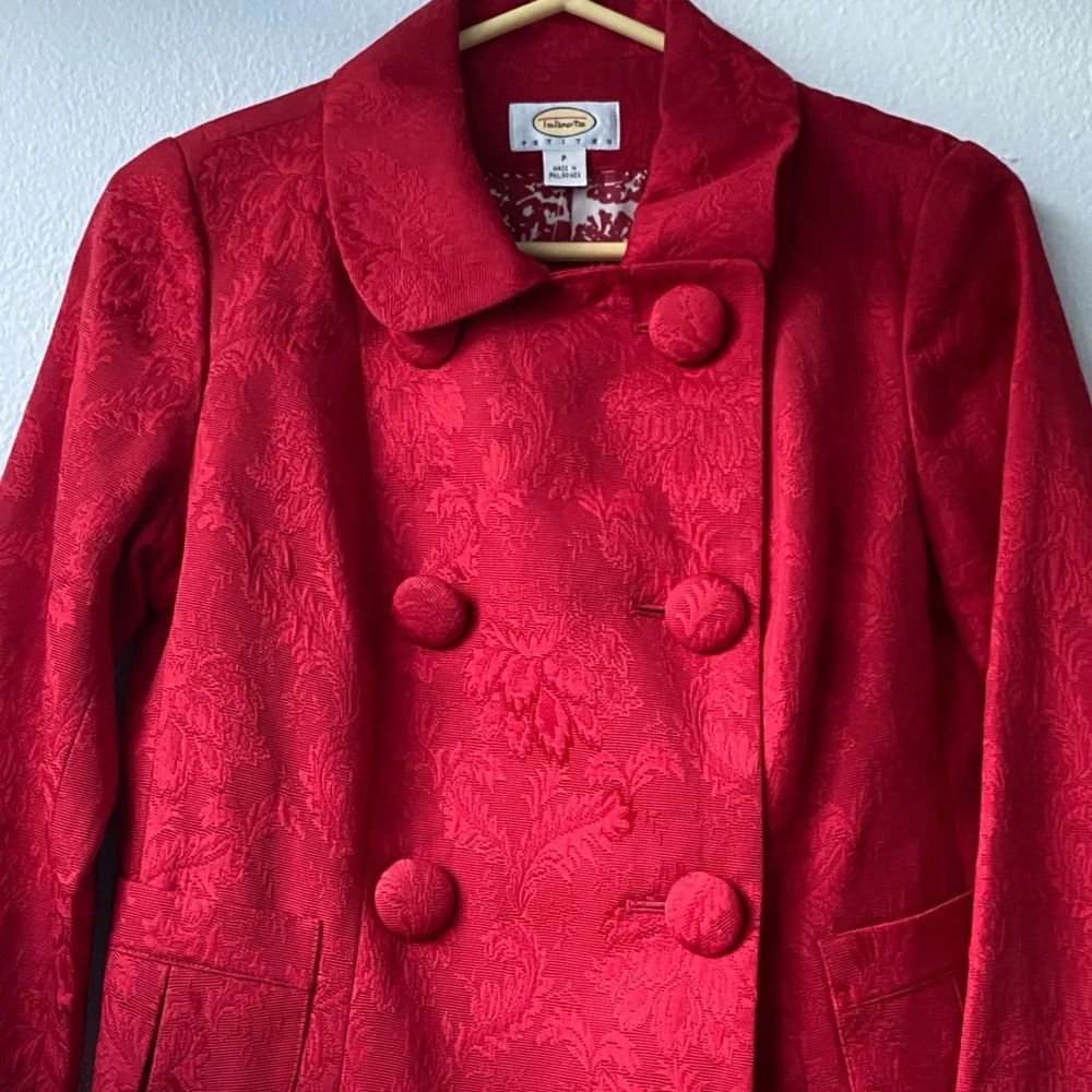 132. NWT Talbots Floral Red jacket - Picture 3 of 12
